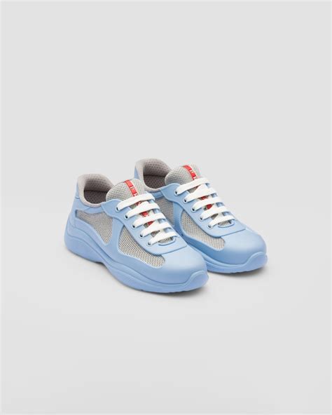 prada americas cup sneakers light blue|prada americas cup sneakers men.